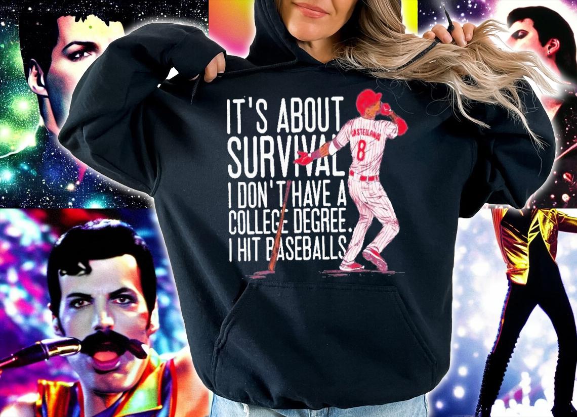 Nick Castellanos It's All About Survival I Don't Have A College Degree Shirt t-shirt hoodie