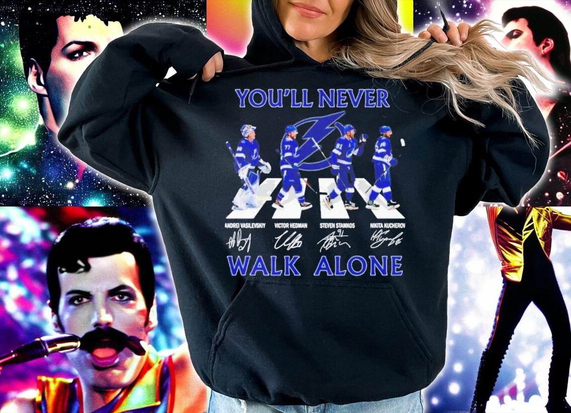 Tampa Bay Lightning You'll Never Walk Alone Abbey Road Signatures Shirt t-shirt hoodie