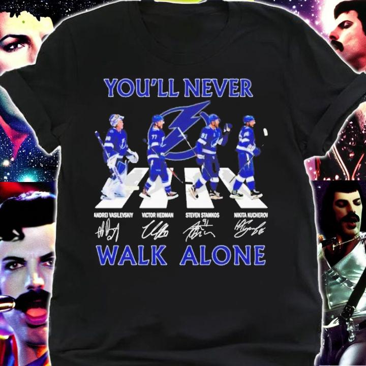 Tampa Bay Lightning You'll Never Walk Alone Abbey Road Signatures Shirt t-shirt shirt