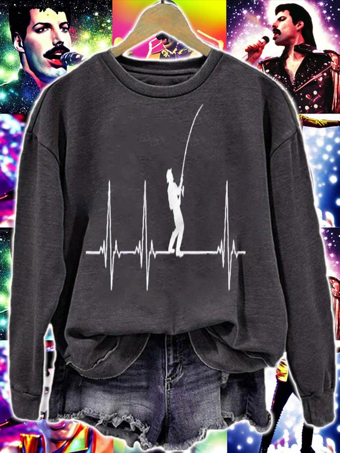 Fishing Heartbeat Fisherman Gift Shirt t-shirt sweatshirt