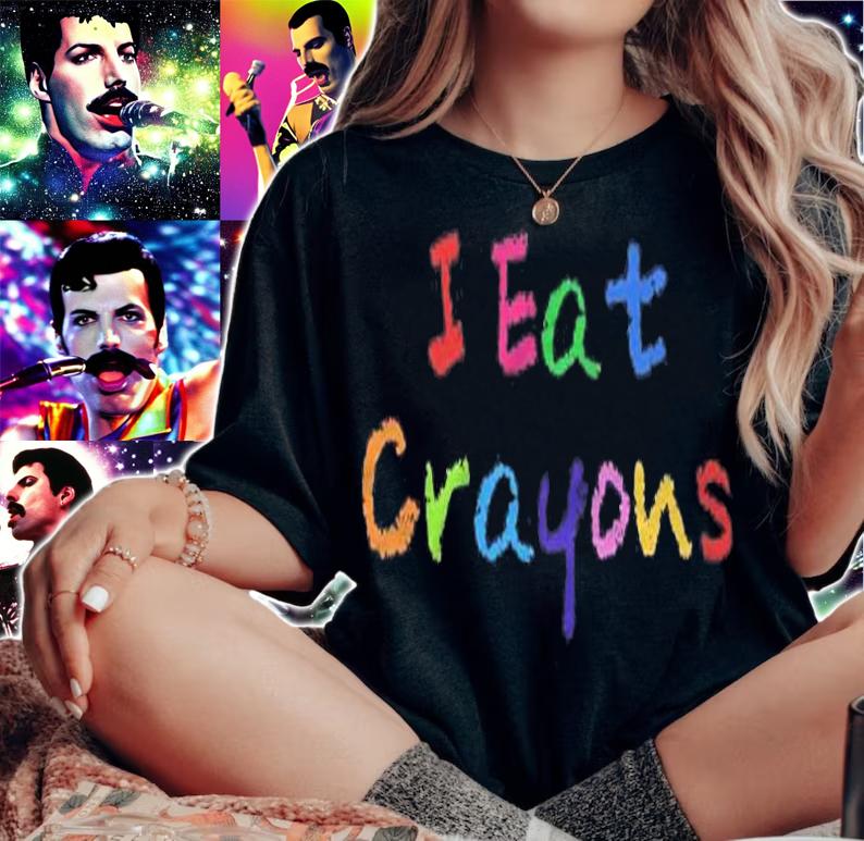 I Eat Crayons Funny Drawing Painting Kids Children Shirt t-shirt woman shirt