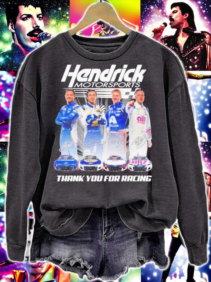 Nice hendrick Motorsports Signatures Thank You For Racing Shirt t-shirt sweatshirt
