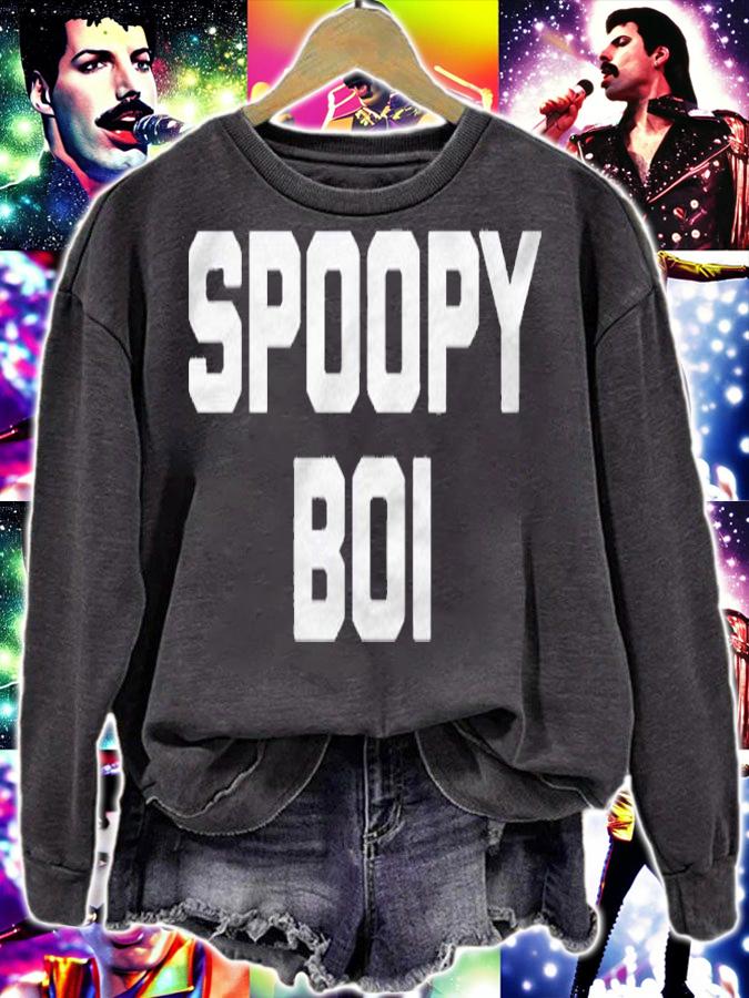 Spoopy Boi Funny Saying Sarcastic Novelty Humor Cool Shirt t-shirt sweatshirt