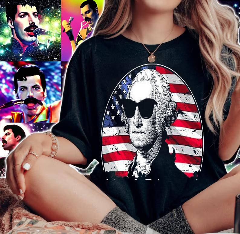 Suck It England George Washington 1776 US Flag Vintage T-Shirt t-shirt