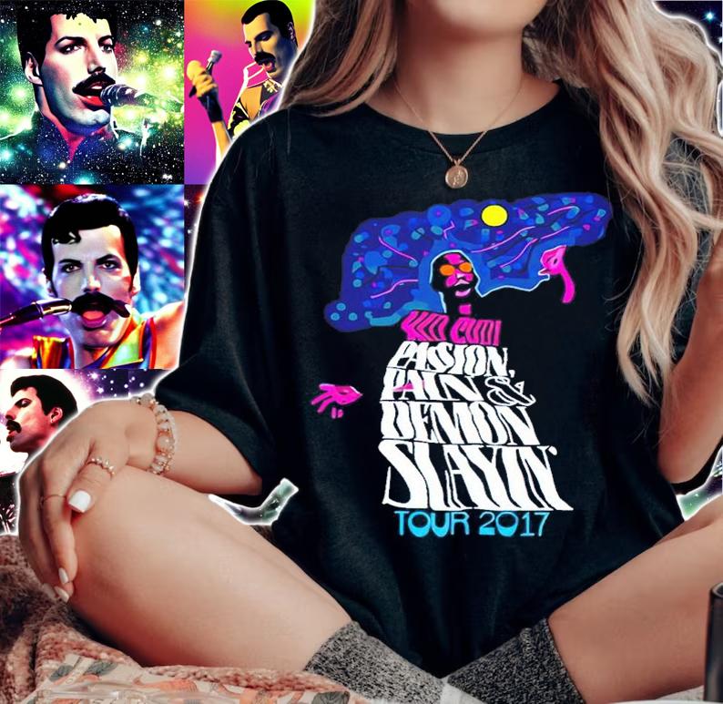 Kid Cudi Passion Pain Demon Slayin Tour 2017 Shirt t-shirt woman shirt