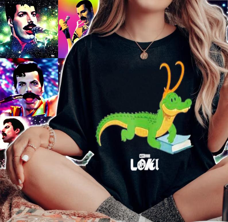Marvel Loki Alligator Loki Variant Book Reader Shirt t-shirt woman shirt