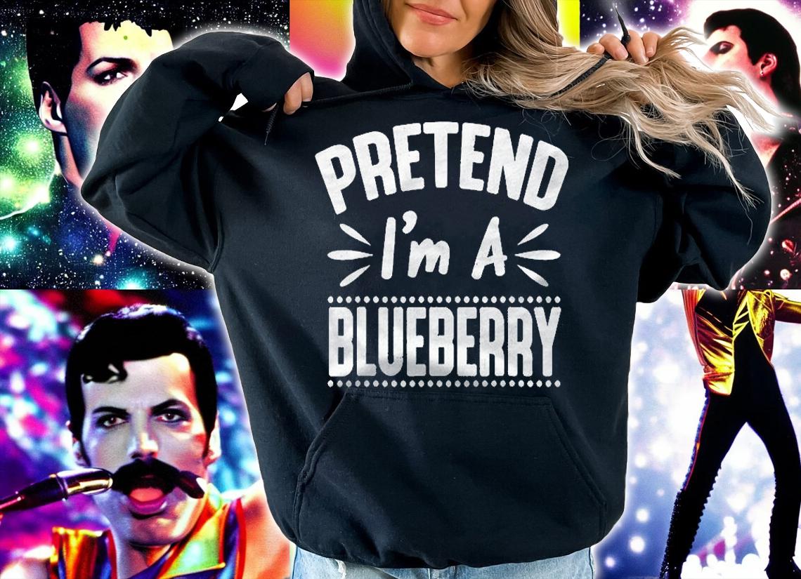 Pretend Im A Blueberry Funny Lazy Halloween Costume Party Shirt t-shirt