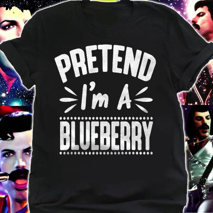 Pretend Im A Blueberry Funny Lazy Halloween Costume Party Shirt t-shirt