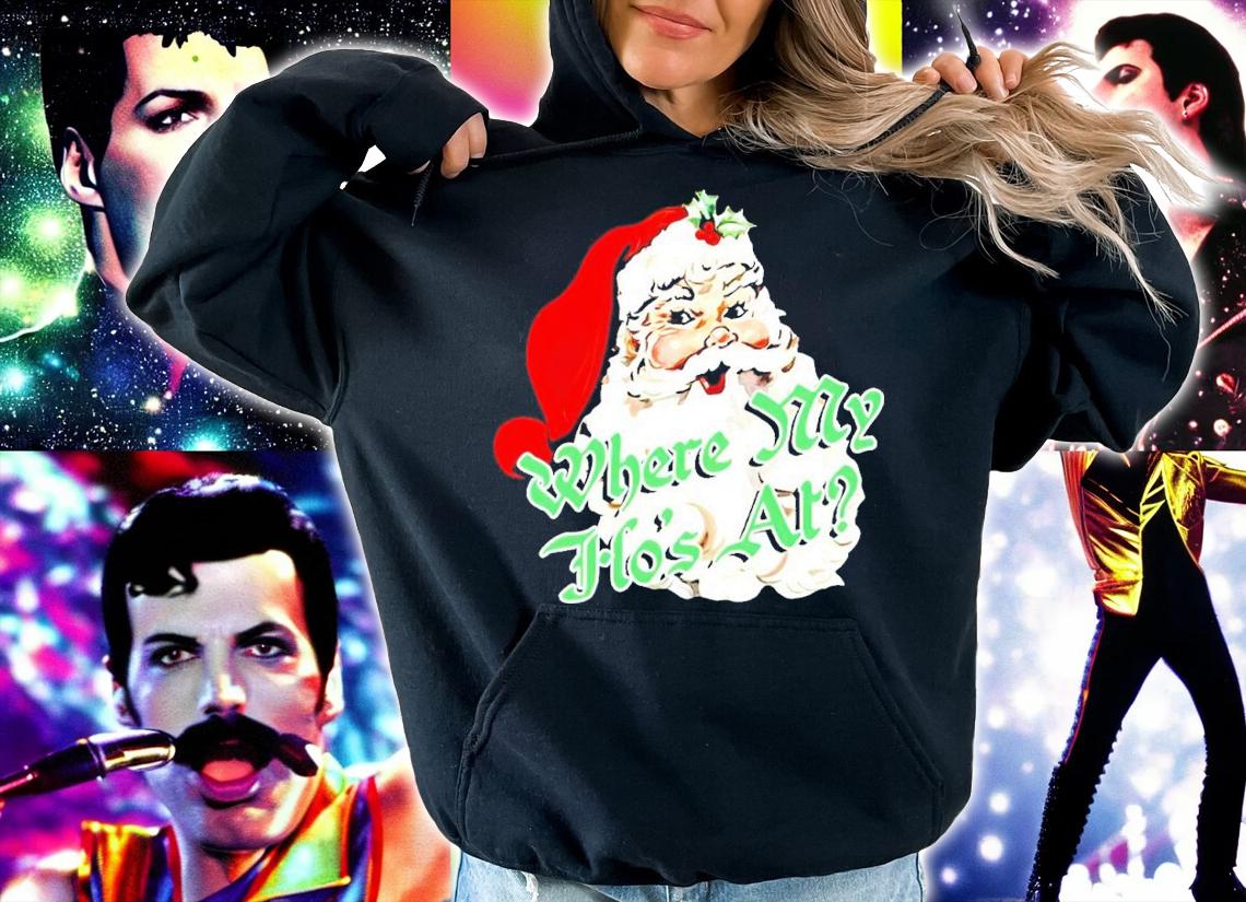 Santa Claus Where My Ho's At Christmas Shirt t-shirt hoodie