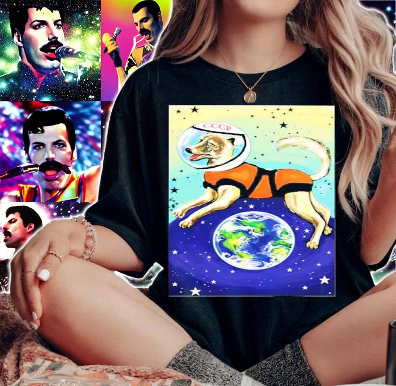 Stratonaut Laika CCCP Space Dog Shirt t-shirt