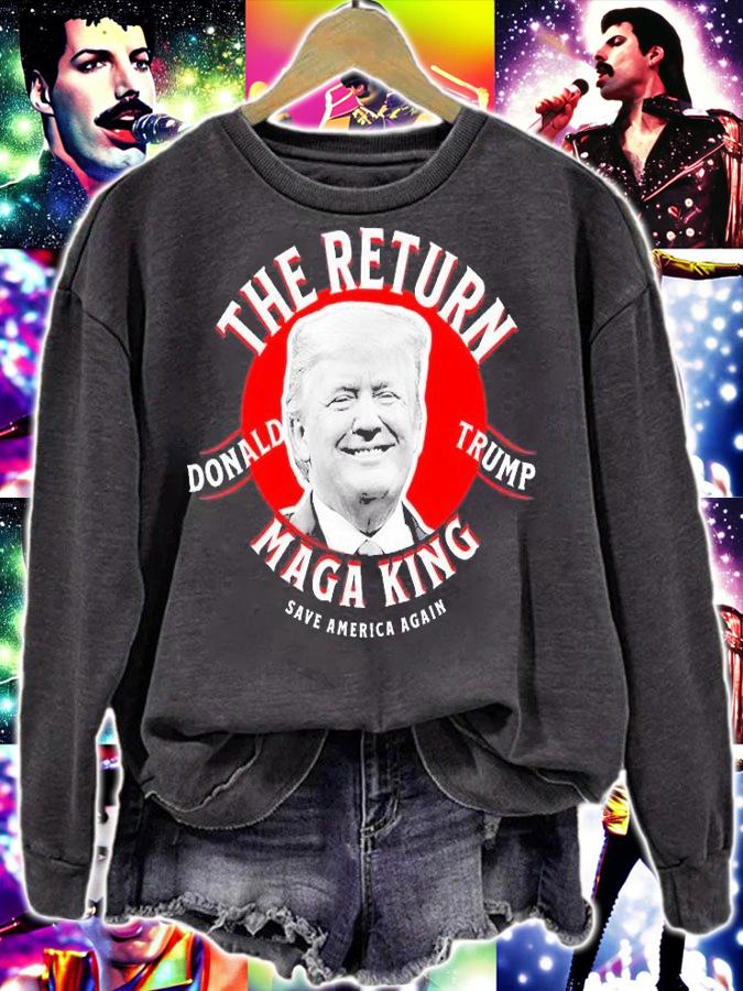The Return Donald Trump Maga King Save America Again T-Shirt t-shirt sweatshirt