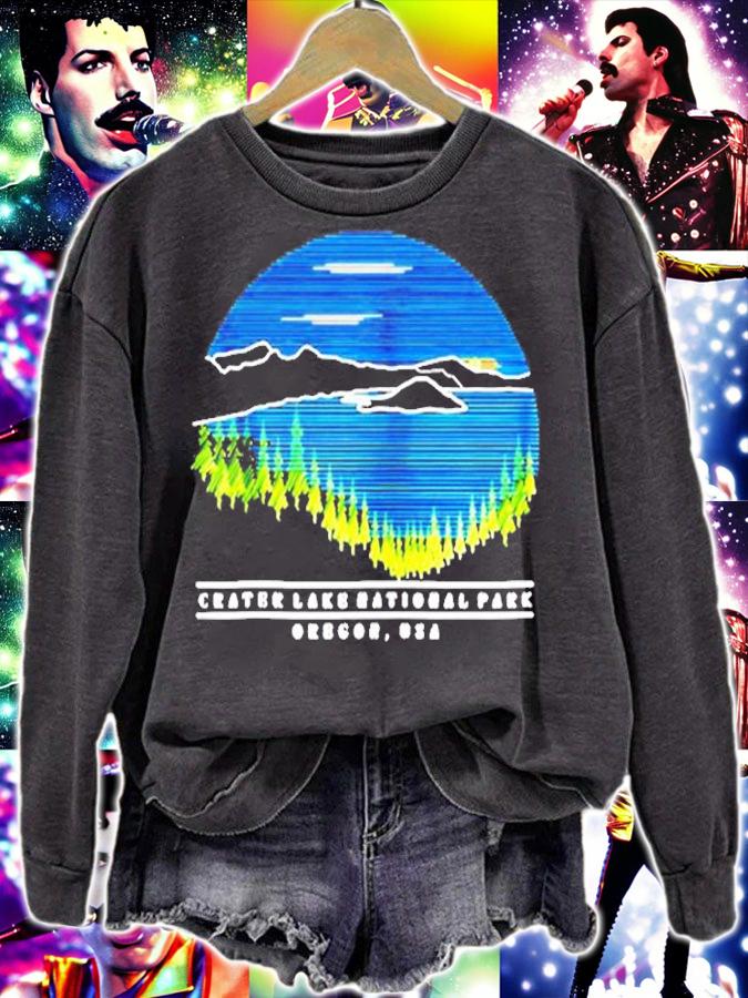 Crater Lake National Park Oregon Outdoor Hiking Nature Lover Zip T-Shirt t-shirt