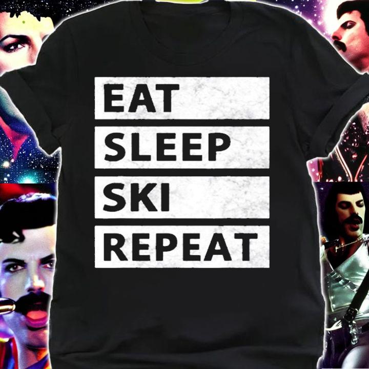 Eat Sleep Ski Repeat Funny Skiing T-Shirt t-shirt shirt