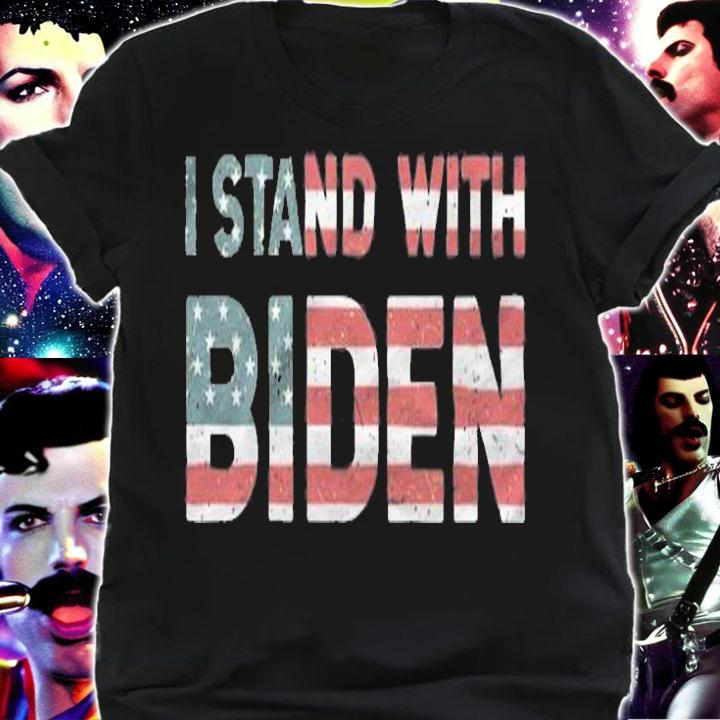 I Stand With Biden Pro Biden USA Flag T-Shirt t-shirt