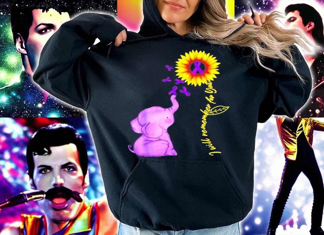 Sunflower Alzheimer Awareness I Will Remember For You T-Shirt t-shirt hoodie