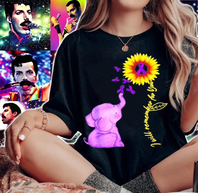 Sunflower Alzheimer Awareness I Will Remember For You T-Shirt t-shirt woman shirt