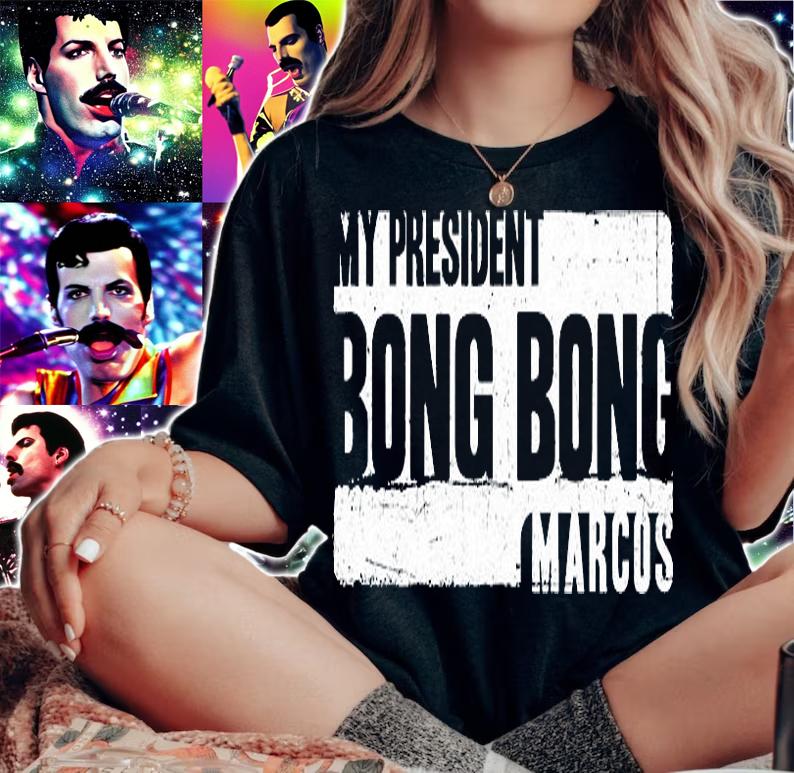 Vintage My President Bong Bong Marcos T-Shirt t-shirt woman shirt