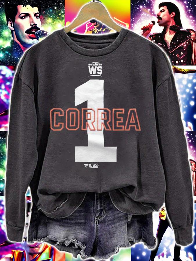 Houston Astros Carlos Correa 2021 World Series Bound Closer Name & Number T-Shirt t-shirt sweatshirt
