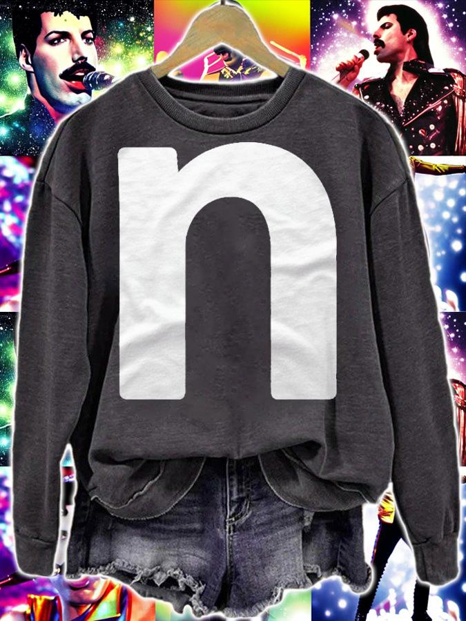 Letter N Lower Case Alphabet Matching Halloween Abc Shirt t-shirt sweatshirt