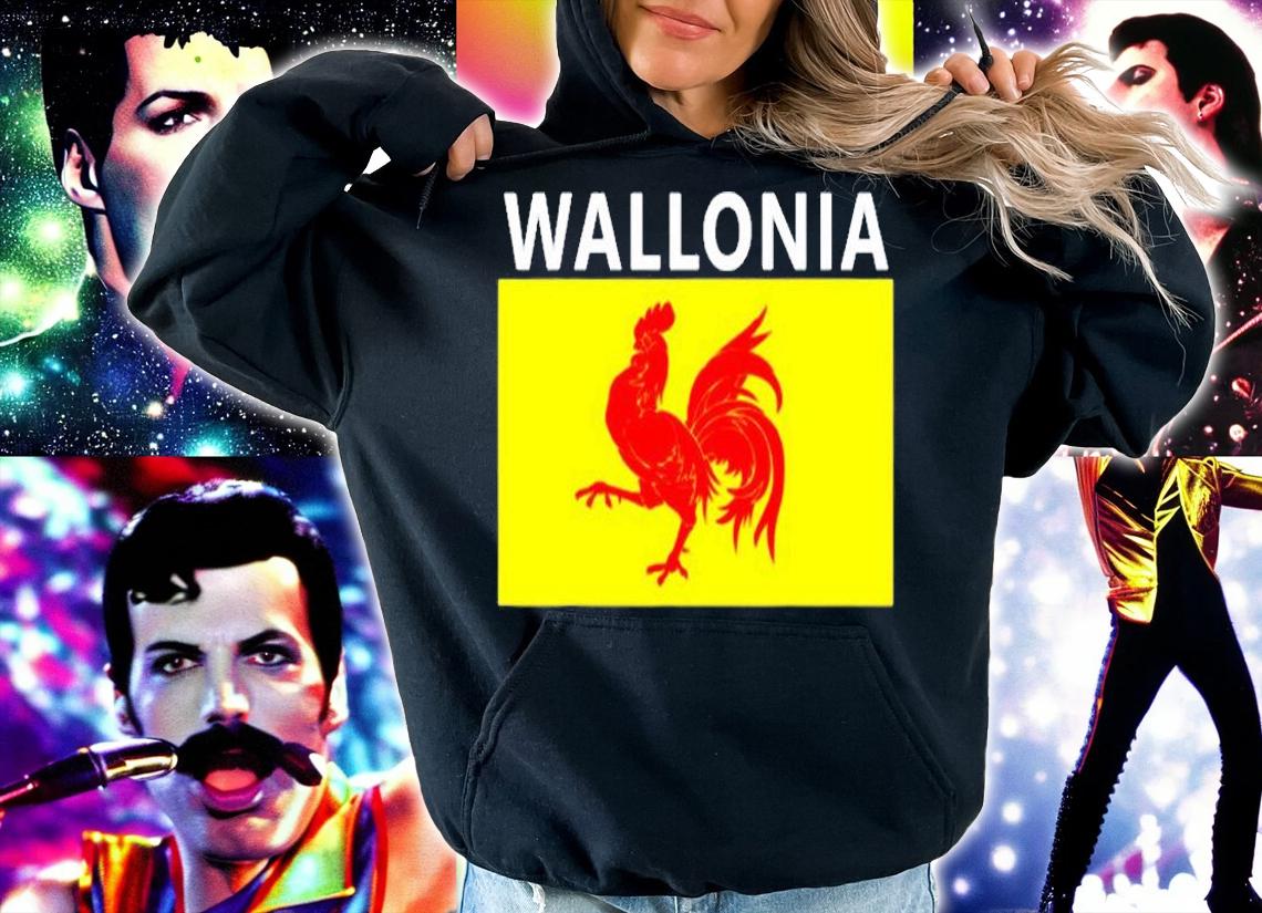 Wallonia Flag Design Walloon Belgium Culture T-SHirt t-shirt hoodie