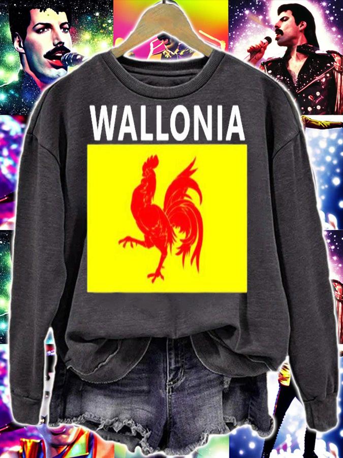 Wallonia Flag Design Walloon Belgium Culture T-SHirt t-shirt sweatshirt