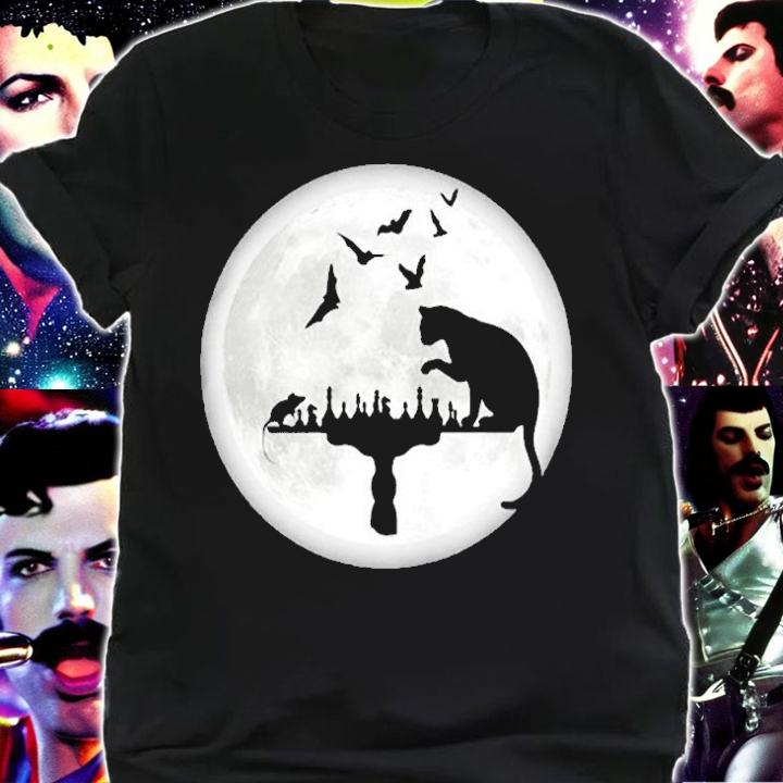 Cat Chess Moon T-Shirt shirt