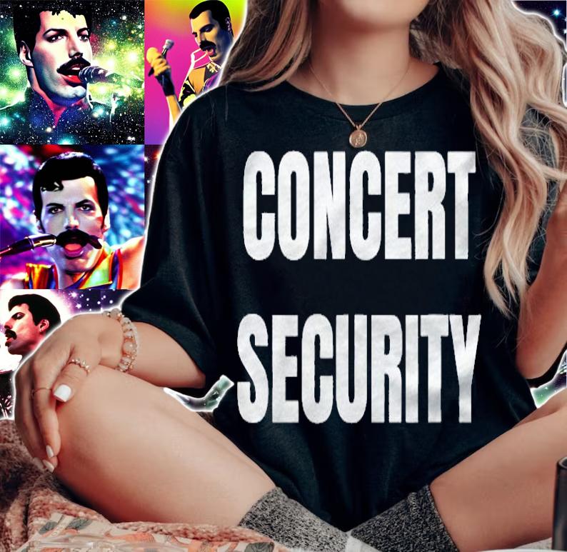 Concert Security Festival Security Gift Shirt woman shirt