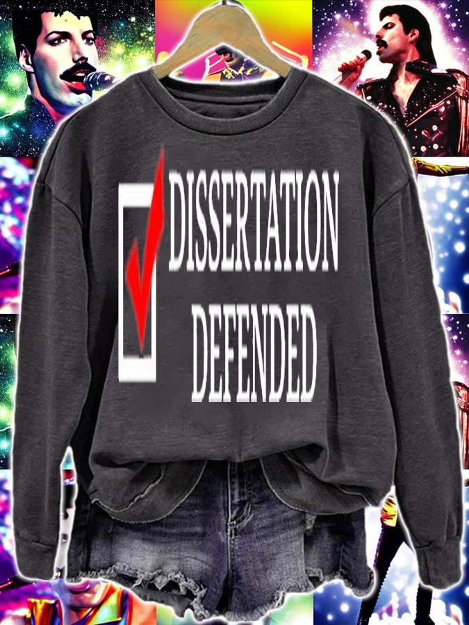 Dissertation Defended Check T-Shirt