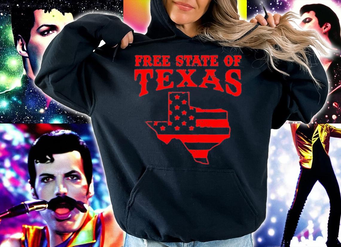 Free State of Texas USA Flag T-Shirt