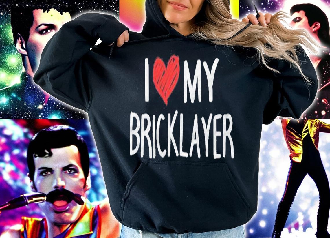 Funny Bricklayer Brick Mason Masonry I Love My Bricklayer Shirt hoodie