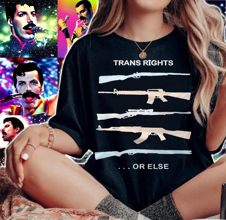 Guns trans rights or else T-shirt