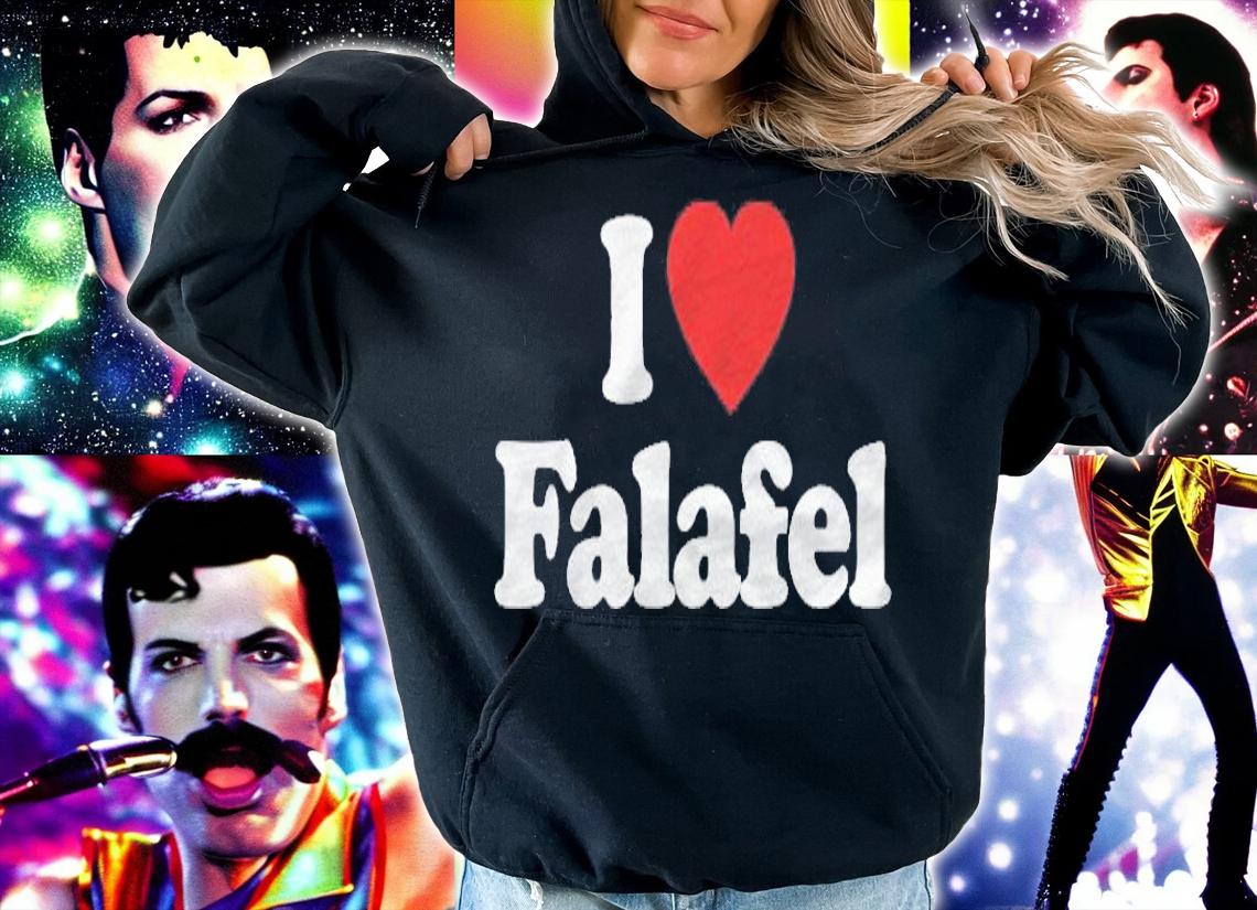 I Love Falafel Heart Funny Shirt hoodie