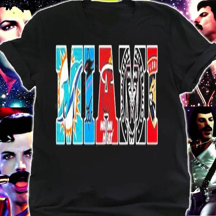 Miami Sport Teams Dolphins Marlins Heat Florida Panthers Shirt shirt