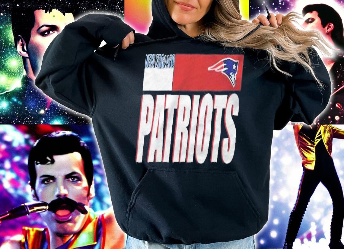 New England Patriots logo flag T-shirt