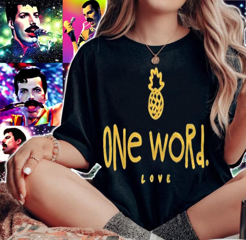 Pineapples one word love T-shirt