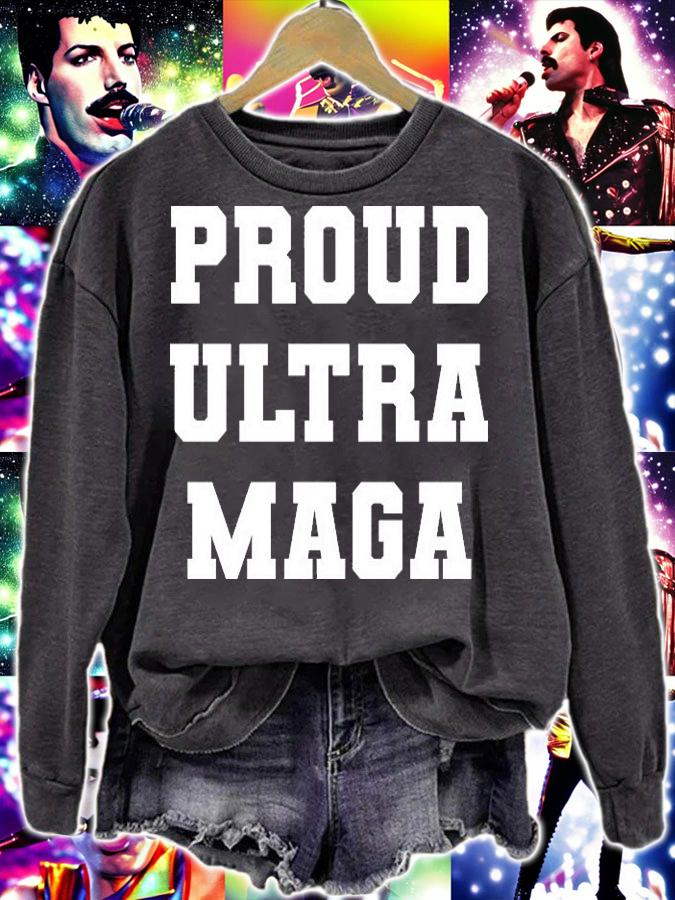 Proud Ultra MAGA Varsity USA United States Of America T-Shirt