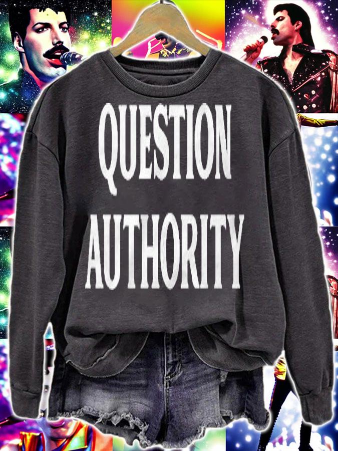 Question Authority Vintage Style Think For Yourself Shirt