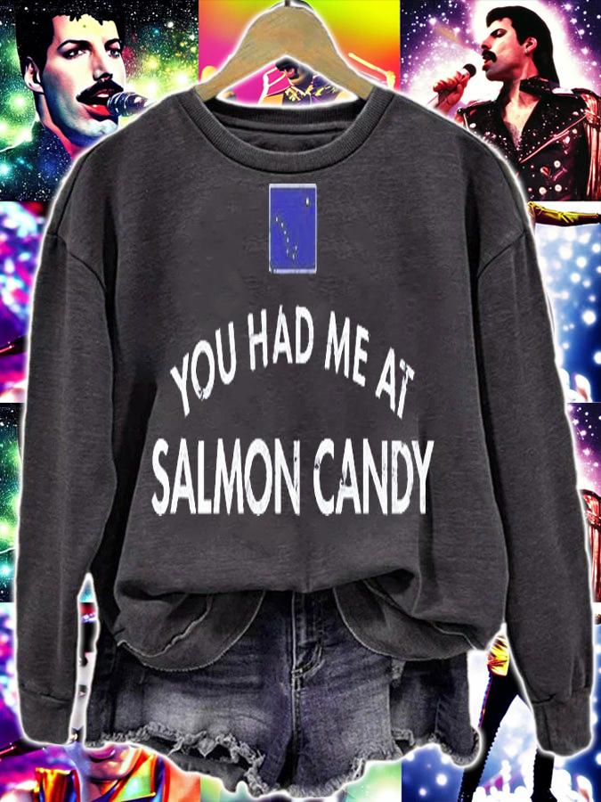 Smoked Salmon Candy Sweet Sugar Maple Syrup Snack Treat Fish T-Shirt sweatshirt