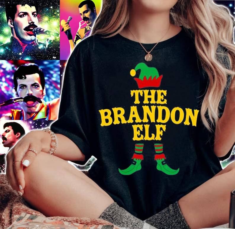Christmas Elf The Brandon Elf Funny T-Shirt