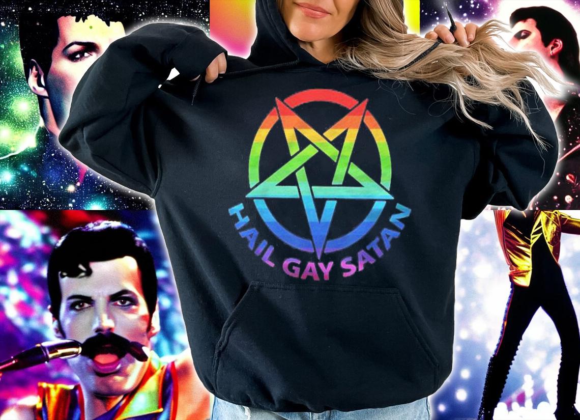 Hail Gay Satan Pentagram Lgbt Shirt