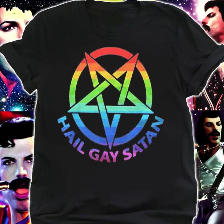 Hail Gay Satan Pentagram Lgbt Shirt