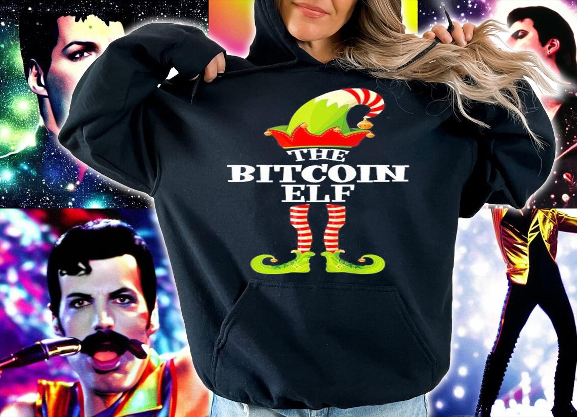The Bitcoin Elf Funny Christmas Shirt hoodie
