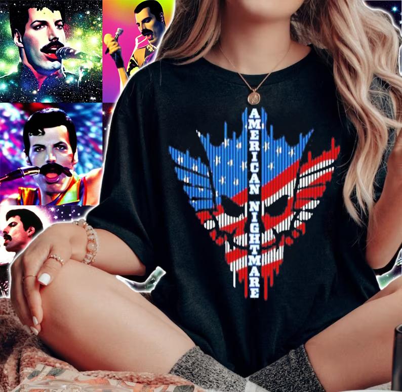 Cody Rhodes American Nightmare Stripes Shirt woman shirt