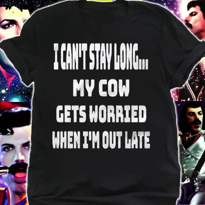 Funny My Cow Gets Worried Farm Animal Lover Shirt shirt