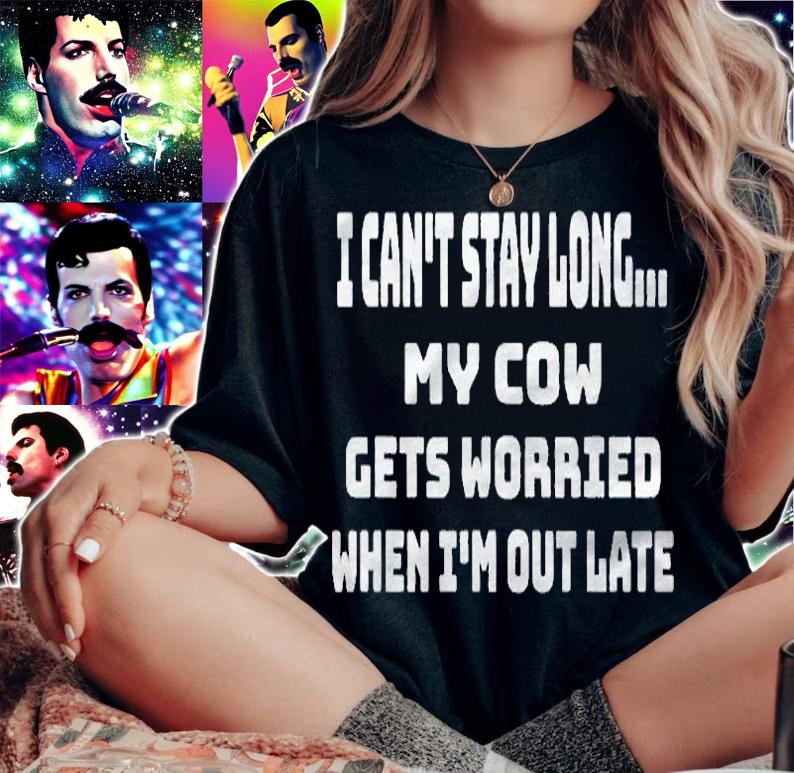 Funny My Cow Gets Worried Farm Animal Lover Shirt woman shirt