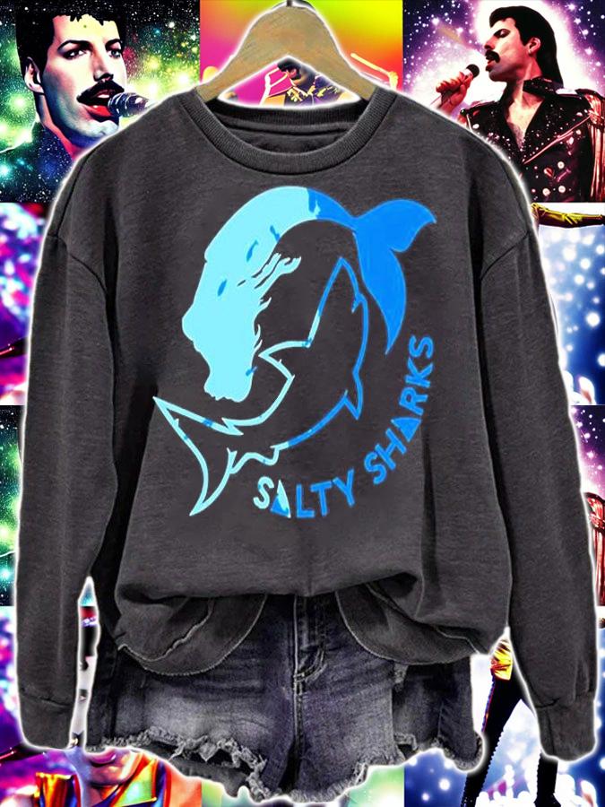 Salty Sharks Merch Salty Sharks T-Shirt sweatshirt