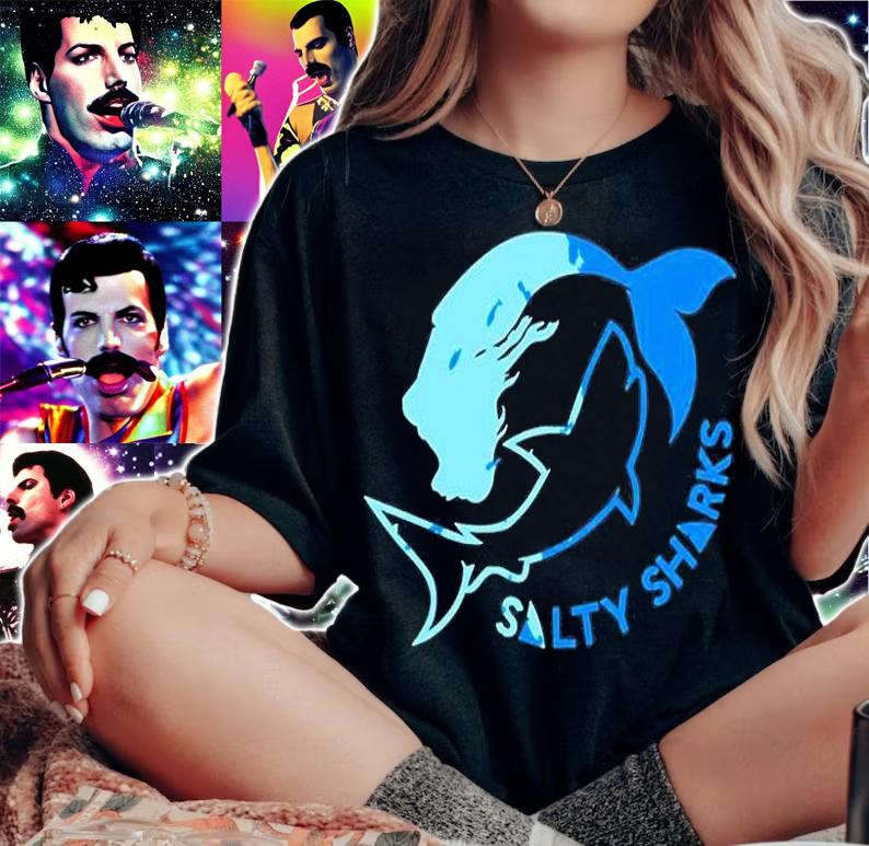 Salty Sharks Merch Salty Sharks T-Shirt woman shirt