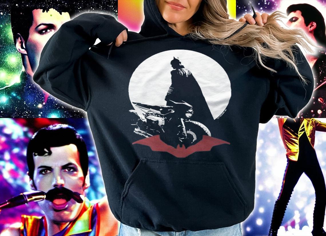 The Batman Batcycle silhouette T-shirt hoodie
