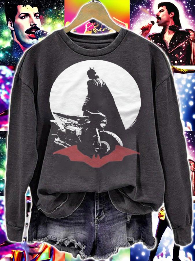 The Batman Batcycle silhouette T-shirt sweatshirt