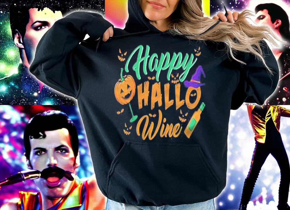 Happy Hallowine For A Wine & Halloween Fan shirt hoodie